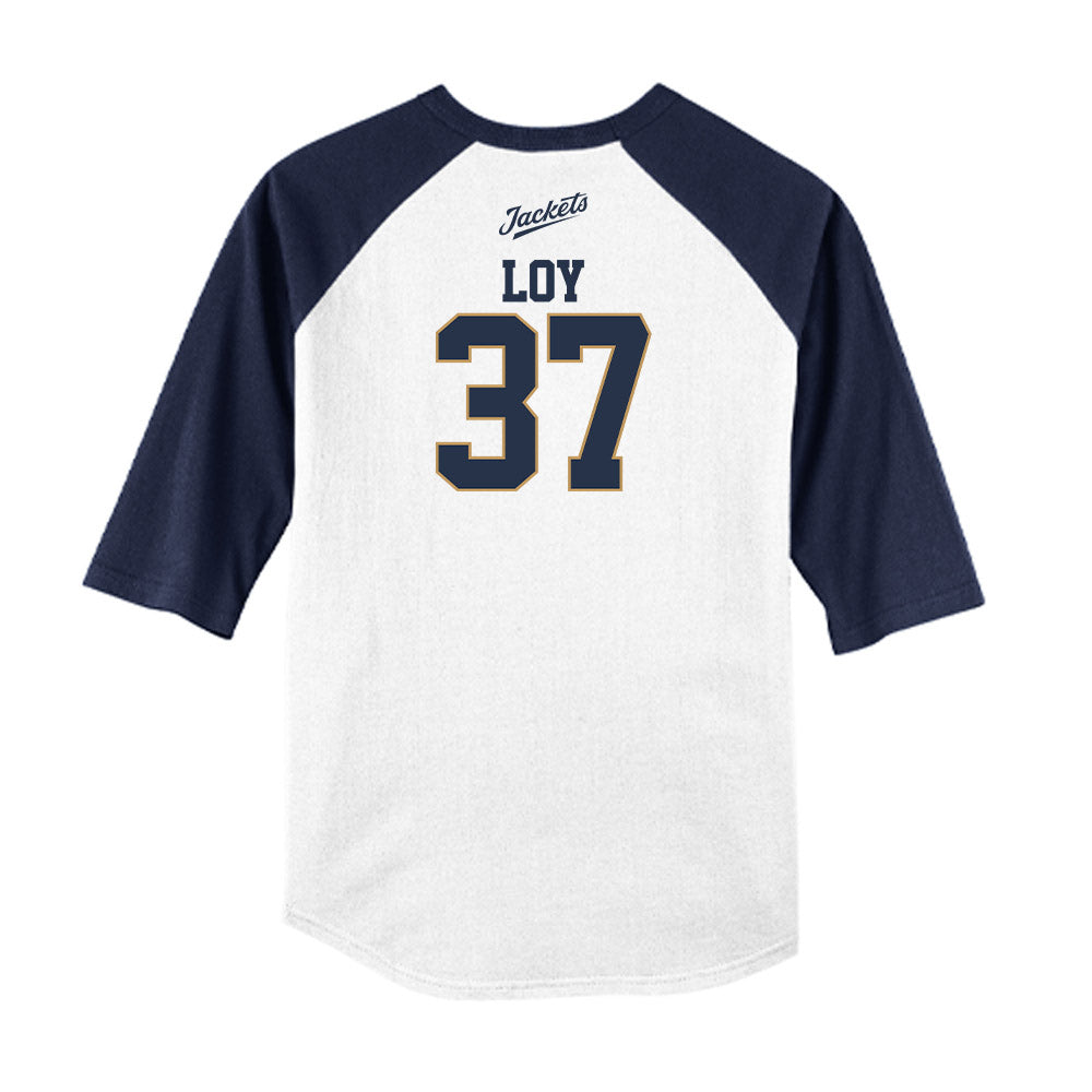Georgia Tech - NCAA Baseball : Dylan Loy - USA Raglan Shirt-1