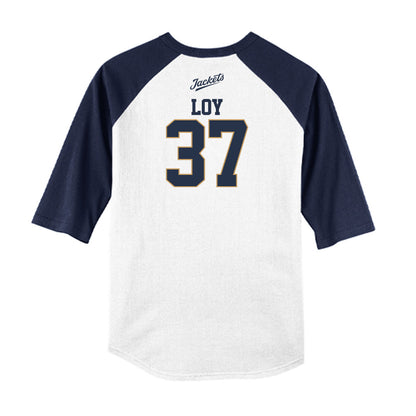 Georgia Tech - NCAA Baseball : Dylan Loy - USA Raglan Shirt-1