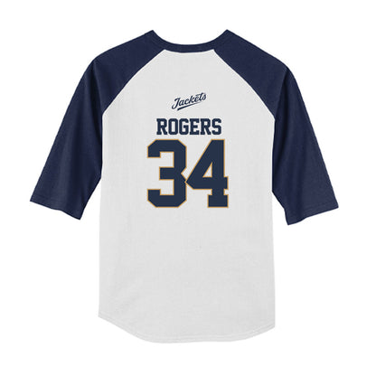 Georgia Tech - NCAA Baseball : Drew Rogers - USA Youth Raglan T-Shirt-1