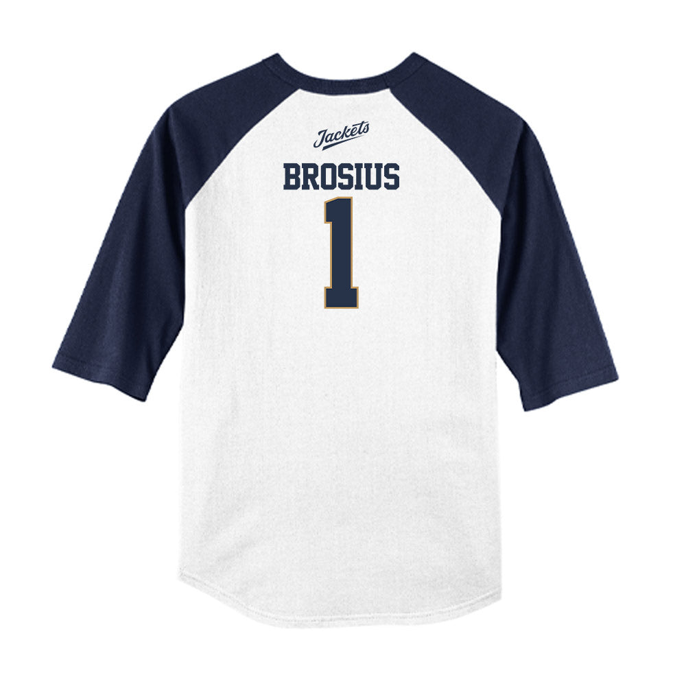Georgia Tech - NCAA Baseball : Parker Brosius - USA Raglan Shirt-1