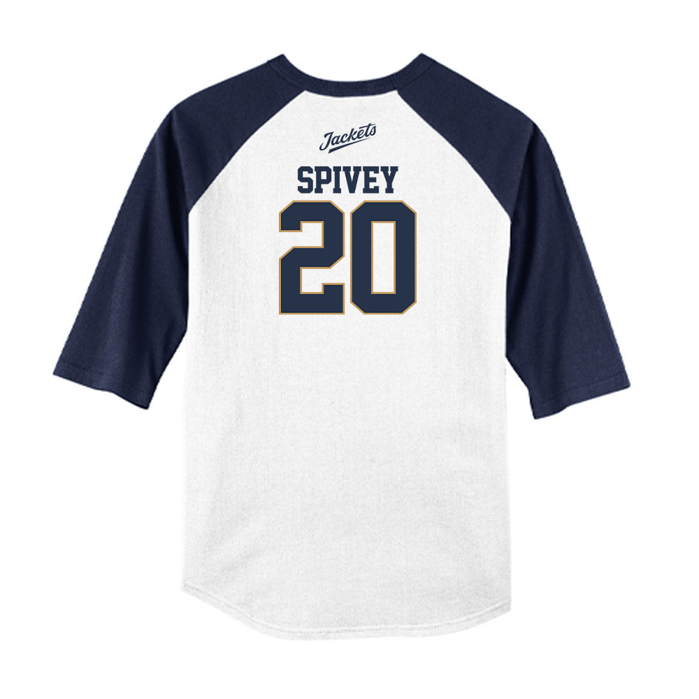Georgia Tech - NCAA Baseball : Caden Spivey - USA Raglan Shirt-1