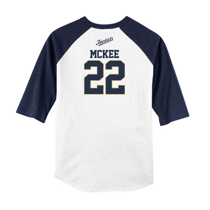 Georgia Tech - NCAA Baseball : Tate McKee - USA Raglan Shirt-1