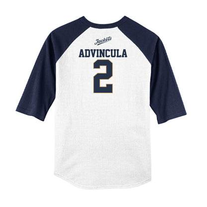 Georgia Tech - NCAA Baseball : Jarren Advincula - USA Raglan Shirt-1