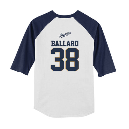 Georgia Tech - NCAA Baseball : Carson Ballard - USA Youth Raglan T-Shirt-1