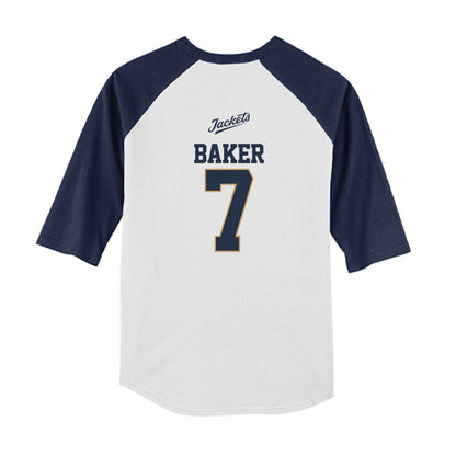 Georgia Tech - NCAA Baseball : Will Baker - USA Youth Raglan T-Shirt-1
