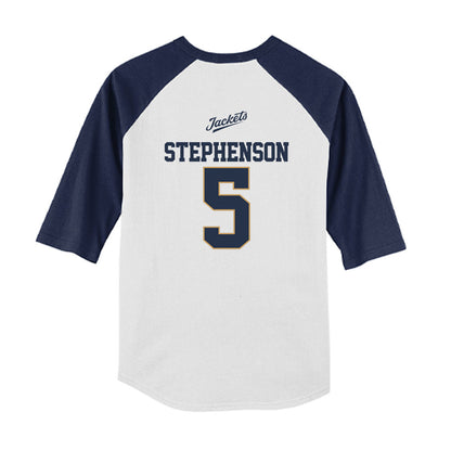 Georgia Tech - NCAA Baseball : Dominic Stephenson - USA Youth Raglan T-Shirt-1