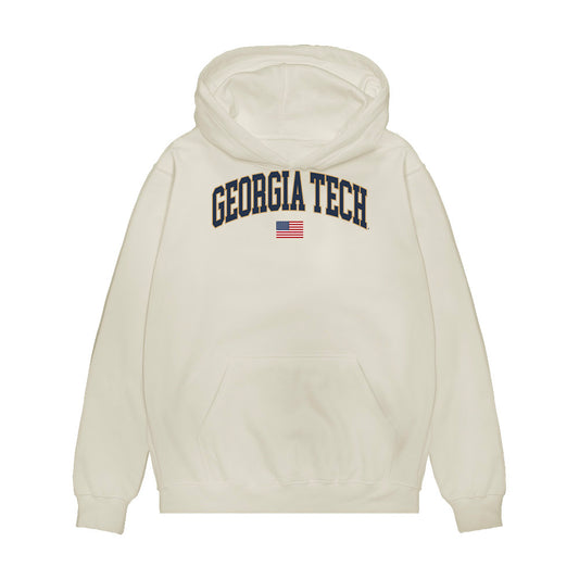 Georgia Tech - NCAA Baseball : Drew Rogers - USA Premium Hooded Sweatshirt-0