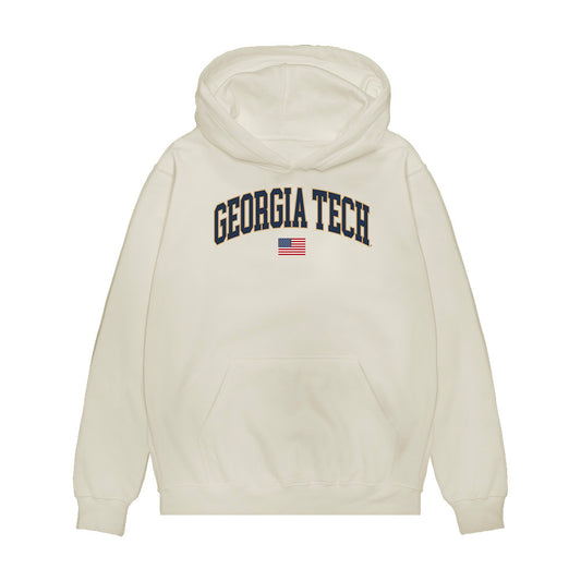 Georgia Tech - NCAA Baseball : Parker Brosius - USA Premium Hooded Sweatshirt-0