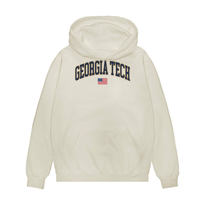 Georgia Tech - NCAA Baseball : Kent Schmiht - USA Premium Hooded Sweatshirt-0