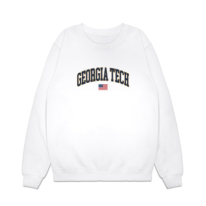 Georgia Tech - NCAA Baseball : Drew Rogers - USA Premium Crewneck Sweatshirt-0