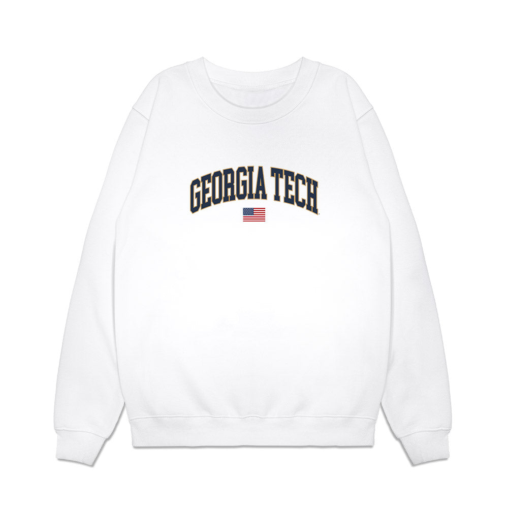 Georgia Tech - NCAA Baseball : Dimitri Angelakos - USA Premium Crewneck Sweatshirt-0