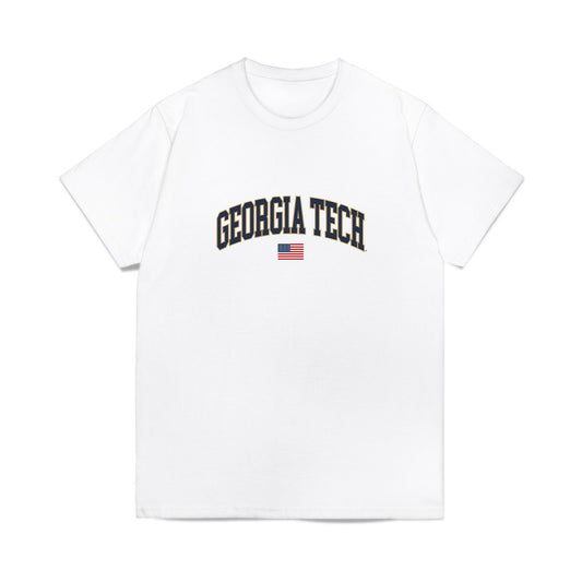 Georgia Tech - NCAA Baseball : Kent Schmiht - USA Comfort Colors T-Shirt-0