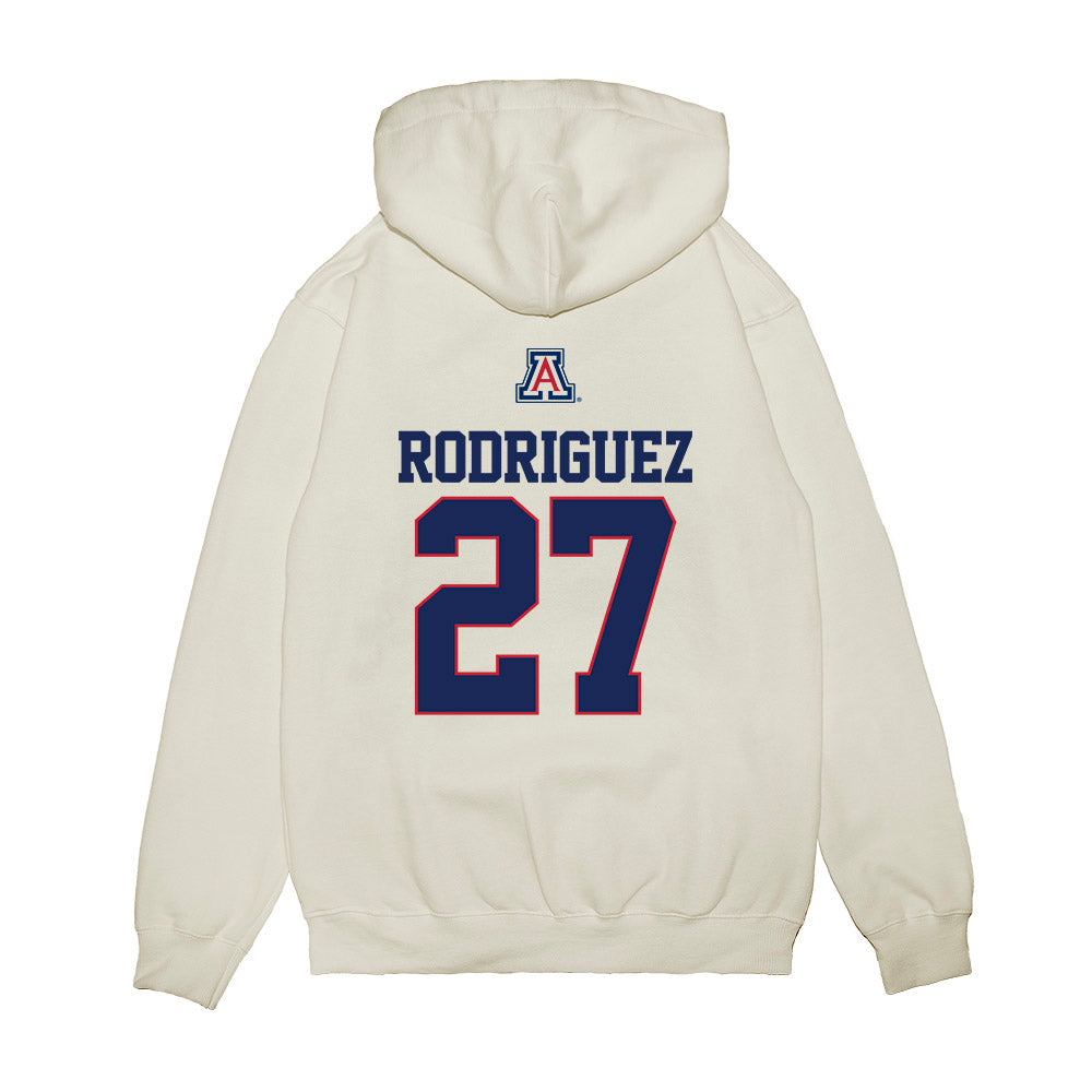 Arizona - NCAA Baseball : Dominic Rodriguez - USA Raglan Premium Hooded Sweatshirt-1