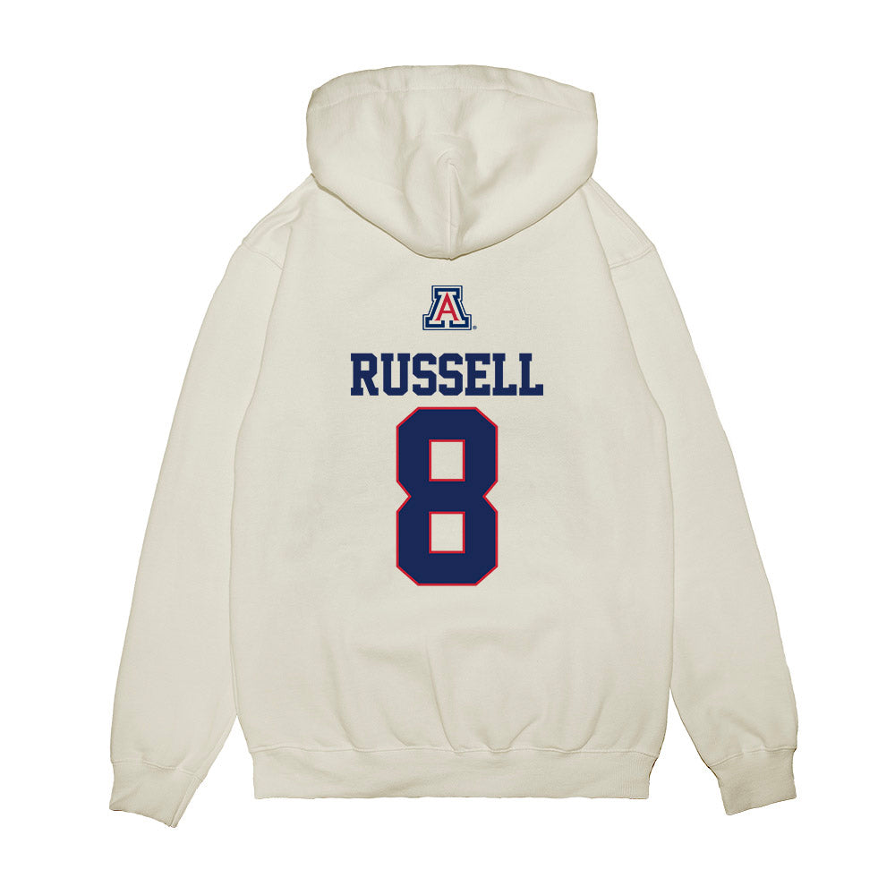 Arizona - NCAA Baseball : Mason Russell - USA Raglan Premium Hooded Sweatshirt-1