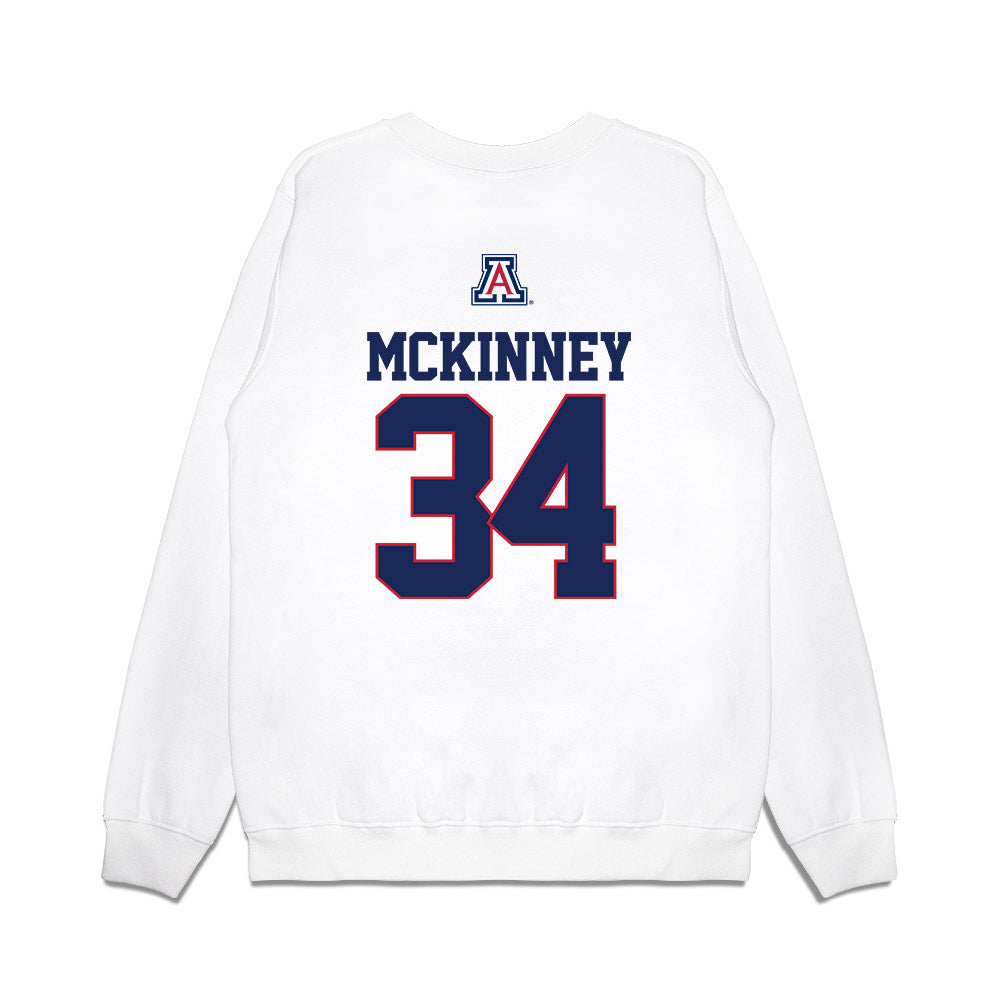 Arizona - NCAA Baseball : Collin McKinney - USA Raglan Premium Crewneck Sweatshirt-1