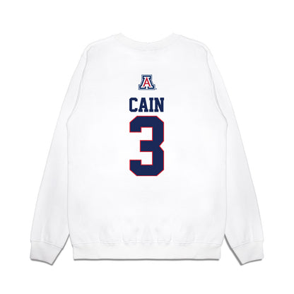Arizona - NCAA Baseball : Andrew Cain - USA Raglan Premium Crewneck Sweatshirt-1