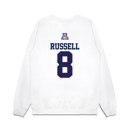 Arizona - NCAA Baseball : Mason Russell - USA Raglan Premium Crewneck Sweatshirt-1