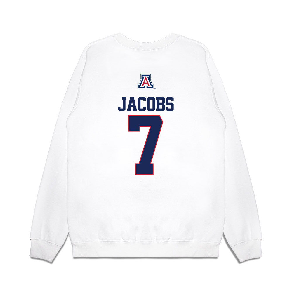 Arizona - NCAA Baseball : Andrew Jacobs - USA Raglan Premium Crewneck Sweatshirt-1