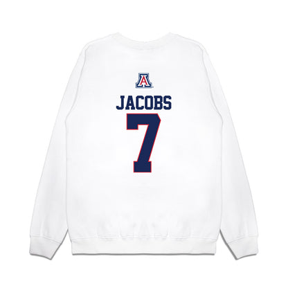 Arizona - NCAA Baseball : Andrew Jacobs - USA Raglan Premium Crewneck Sweatshirt-1