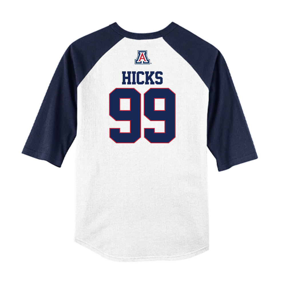 Arizona - NCAA Baseball : Garrett Hicks - USA Raglan Raglan Shirt-1