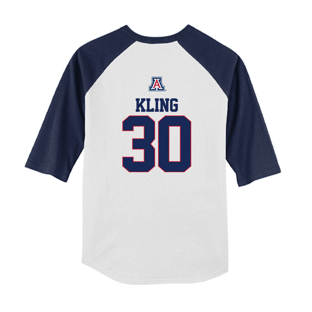 Arizona - NCAA Baseball : Corey Kling - USA Raglan Youth Raglan T-Shirt-1