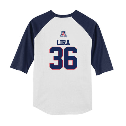 Arizona - NCAA Baseball : Tony Lira - USA Raglan Youth Raglan T-Shirt-1