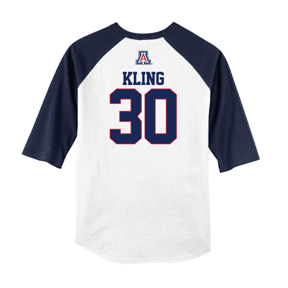 Arizona - NCAA Baseball : Corey Kling - USA Raglan Raglan Shirt-1