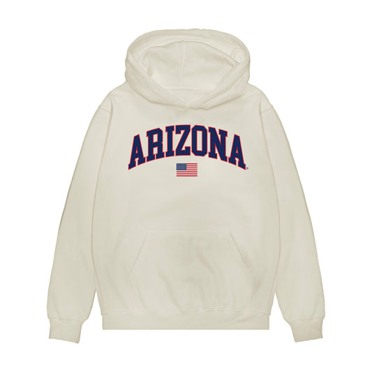 Arizona - NCAA Baseball : Tyler Bickers - USA Raglan Premium Hooded Sweatshirt-0