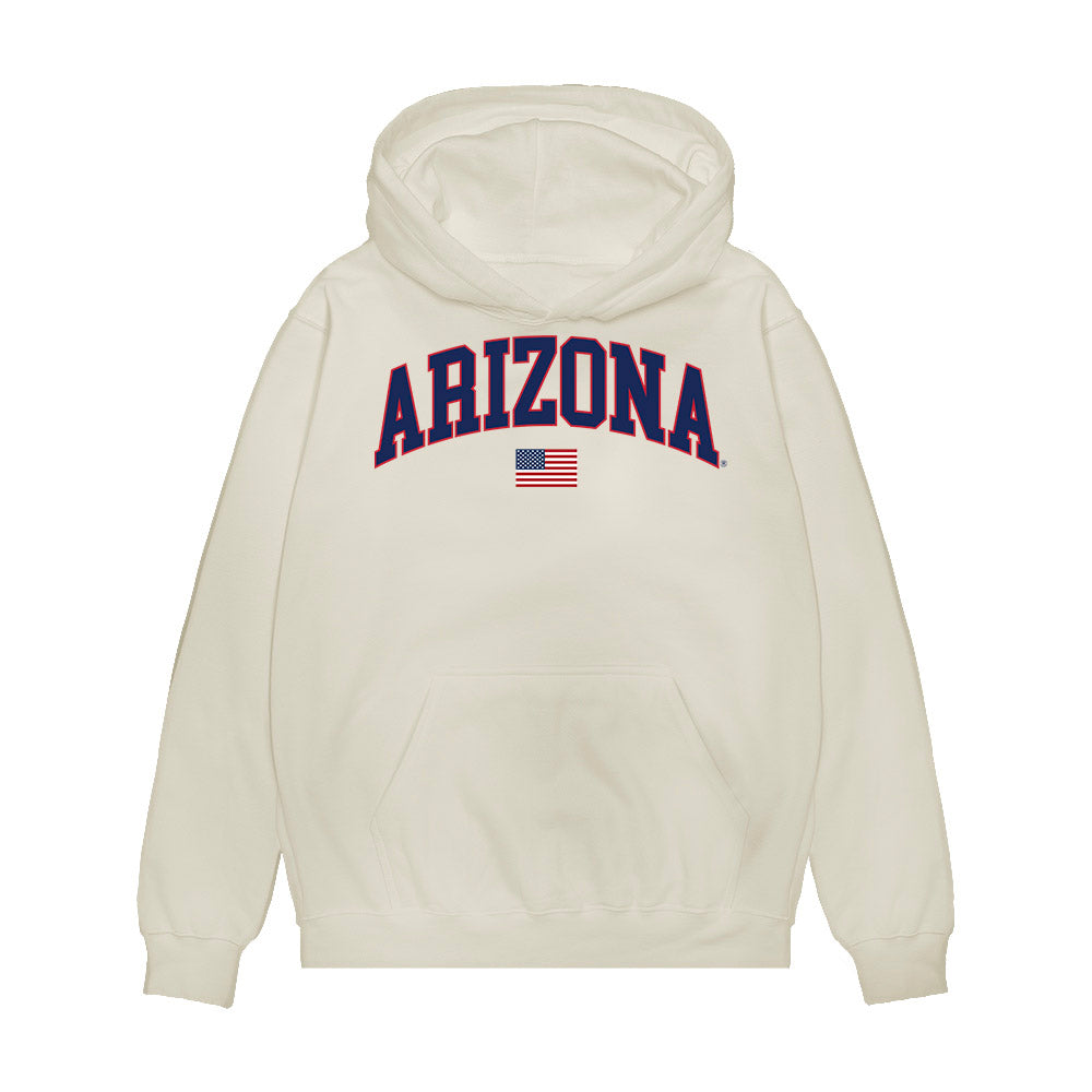 Arizona - NCAA Baseball : Andrew Jacobs - USA Raglan Premium Hooded Sweatshirt-0
