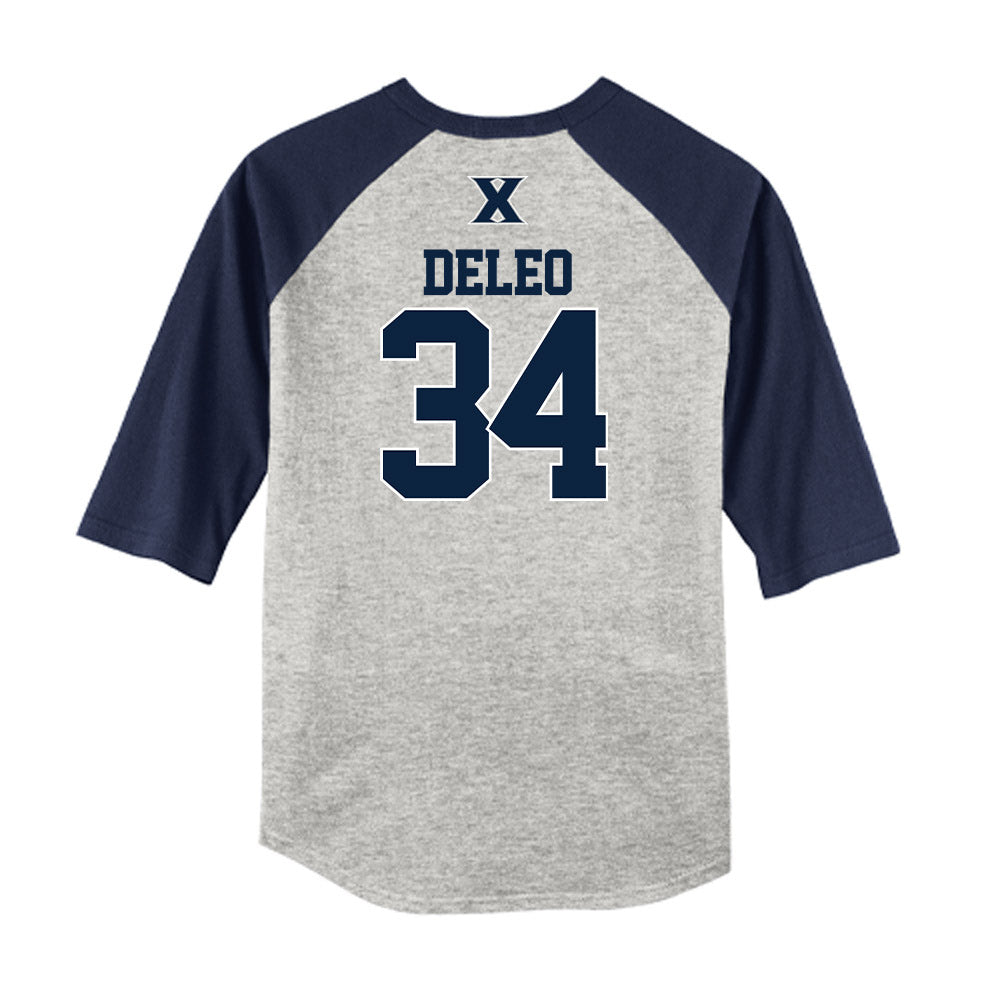 Xavier - NCAA Baseball : Asher DeLeo - USA Raglan Shirt-1