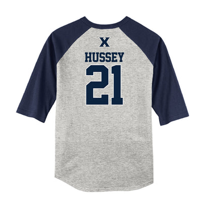 Xavier - NCAA Baseball : Ryan Hussey - USA Raglan Shirt-1