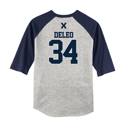 Xavier - NCAA Baseball : Asher DeLeo - USA Raglan Shirt-1