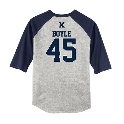 Xavier - NCAA Baseball : Nick Boyle - USA Raglan Shirt-1