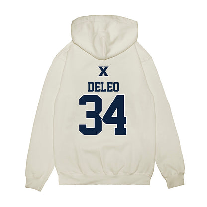 Xavier - NCAA Baseball : Asher DeLeo - USA Premium Hooded Sweatshirt-1