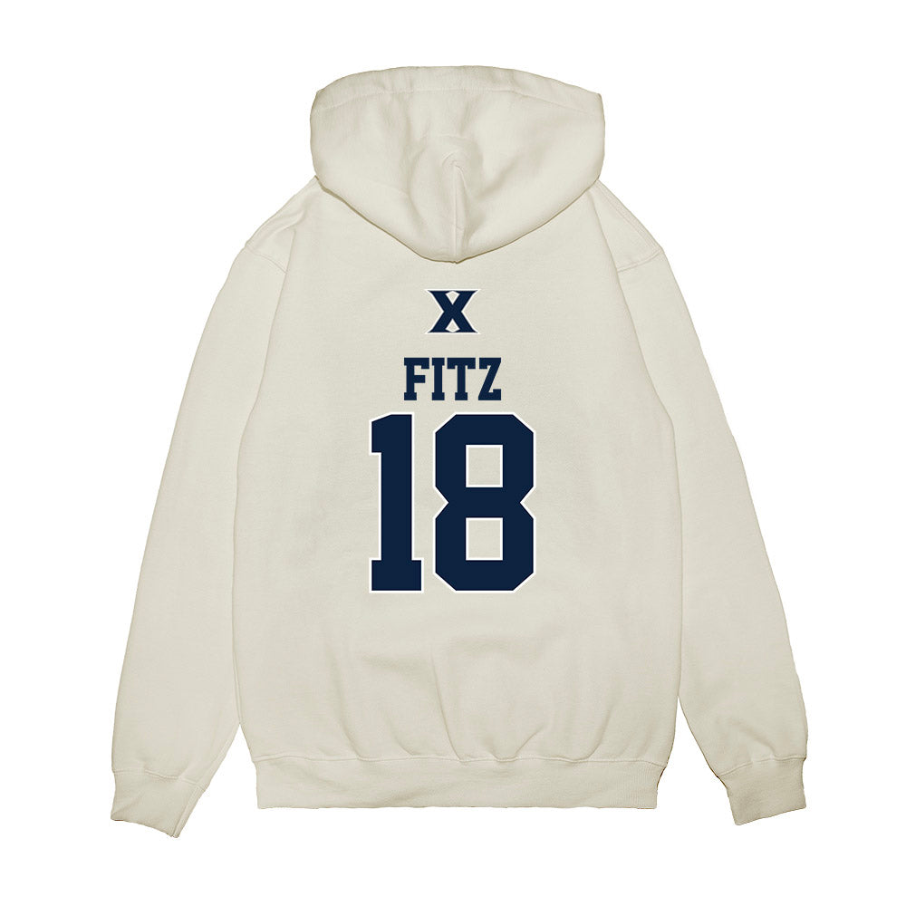 Xavier - NCAA Baseball : Jonathan Fitz - USA Premium Hooded Sweatshirt-1