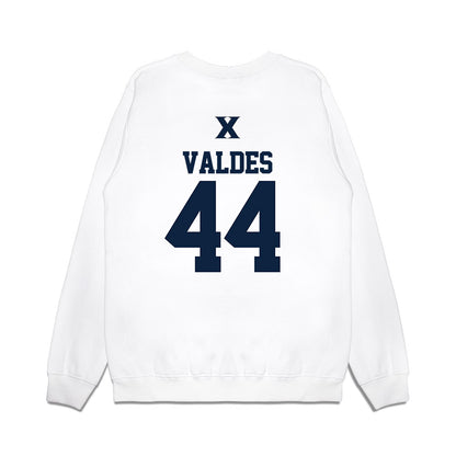 Xavier - NCAA Baseball : Jorge Valdes - USA Premium Crewneck Sweatshirt-1