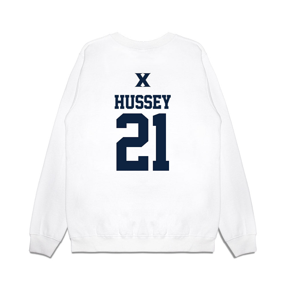 Xavier - NCAA Baseball : Ryan Hussey - USA Premium Crewneck Sweatshirt-1