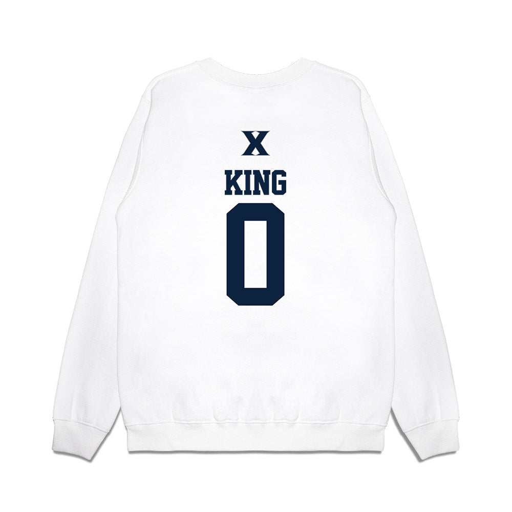 Xavier - NCAA Baseball : Alex King - USA Premium Crewneck Sweatshirt-1