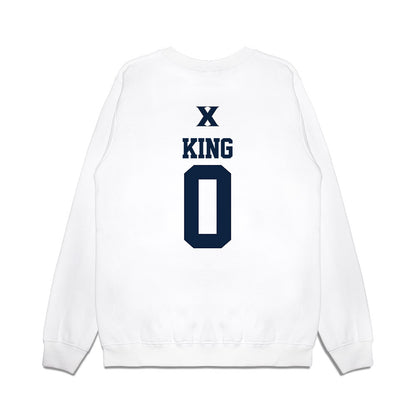 Xavier - NCAA Baseball : Alex King - USA Premium Crewneck Sweatshirt-1