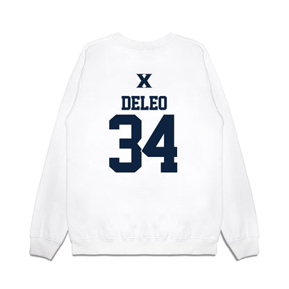 Xavier - NCAA Baseball : Asher DeLeo - USA Premium Crewneck Sweatshirt-1