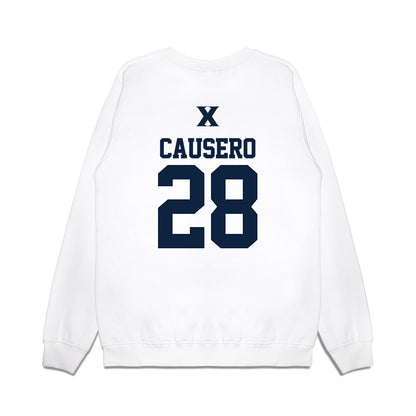 Xavier - NCAA Baseball : Lincoln Causero - USA Premium Crewneck Sweatshirt-1