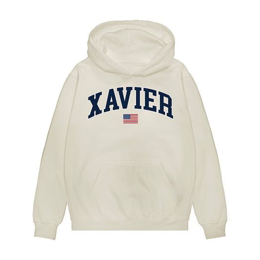 Xavier - NCAA Baseball : Titus Lotz - USA Premium Hooded Sweatshirt-0