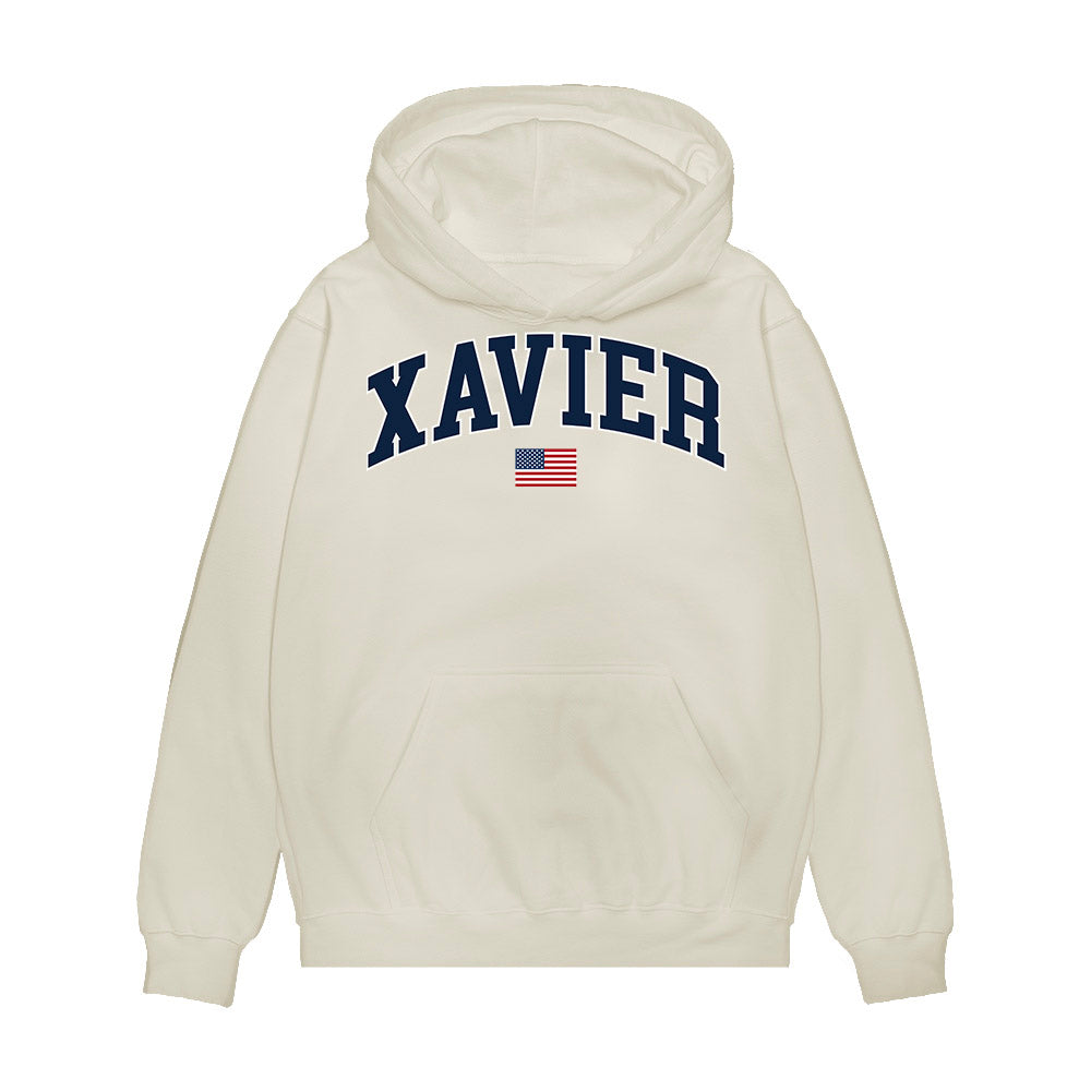 Xavier - NCAA Baseball : Ryan Hussey - USA Premium Hooded Sweatshirt-0