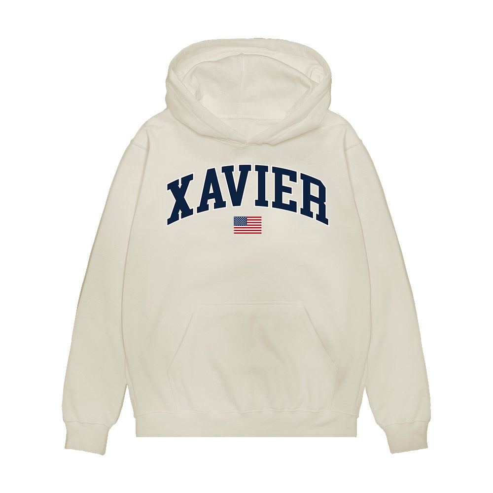 Xavier - NCAA Baseball : Jonathan Fitz - USA Premium Hooded Sweatshirt-0
