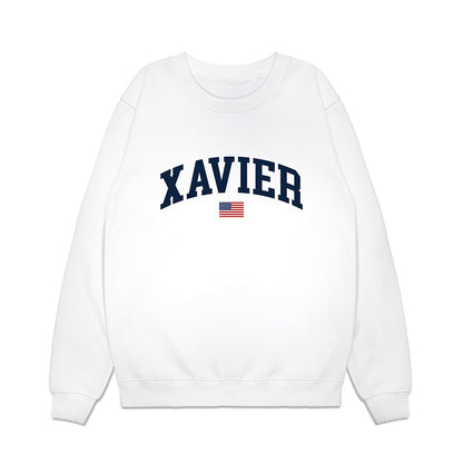 Xavier - NCAA Baseball : Peter Johnson - USA Premium Crewneck Sweatshirt-0