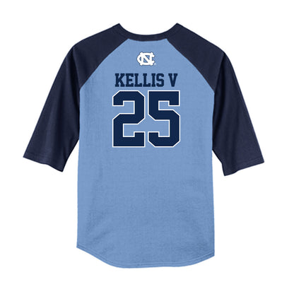 UNC - NCAA Baseball : Rom Kellis V - USA Raglan Shirt-1