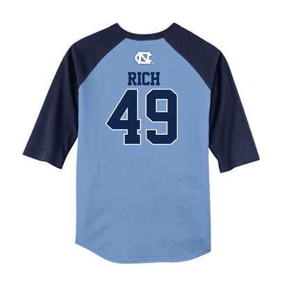 UNC - NCAA Baseball : Amos Rich - USA Raglan Shirt-1