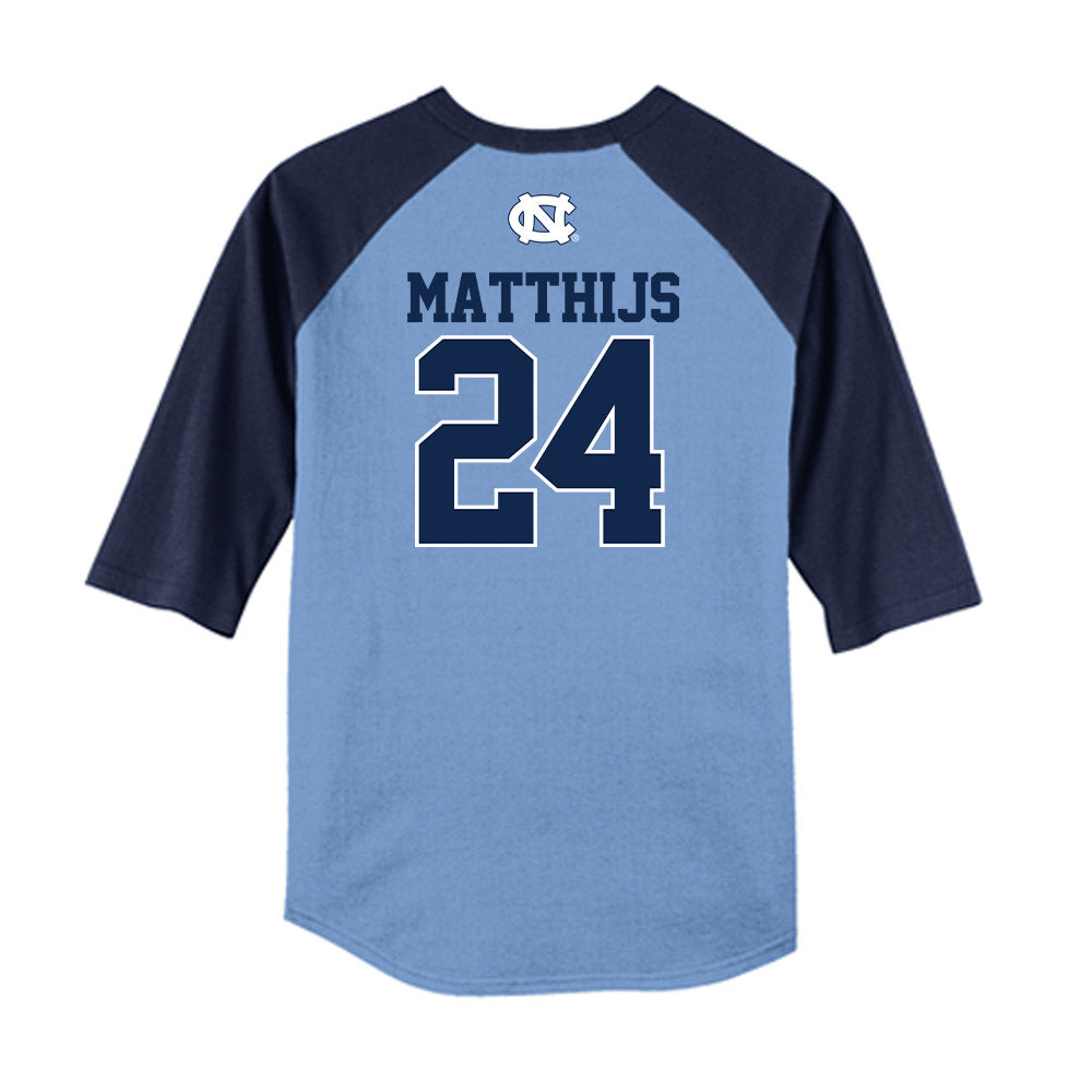 UNC - NCAA Baseball : Matthew Matthijs - USA Raglan Shirt-1