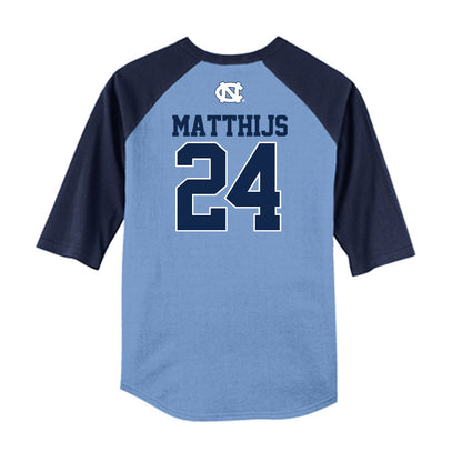 UNC - NCAA Baseball : Matthew Matthijs - USA Raglan Shirt-1