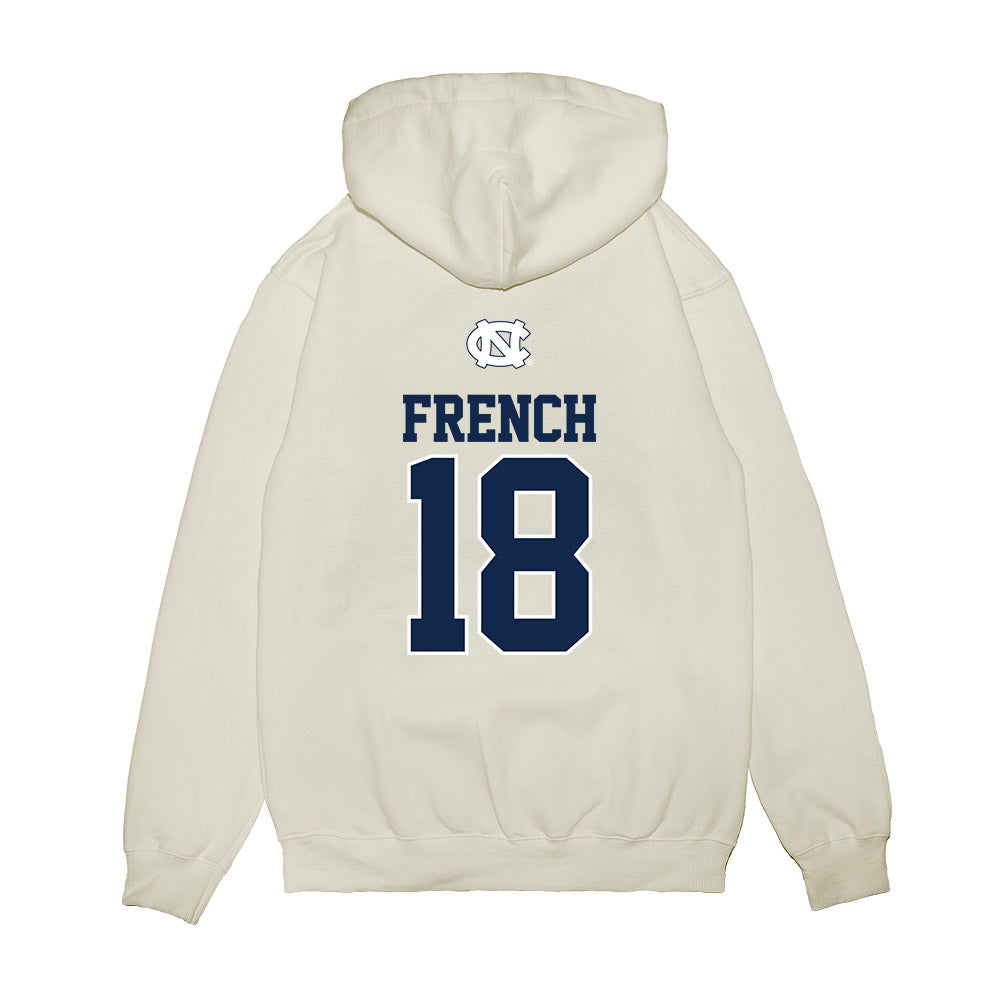 UNC - NCAA Baseball : Carter French - USA Premium Hooded Sweatshirt-1
